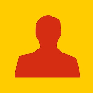 Silhouette du buste d'un homme