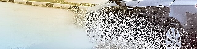 Car in logging water