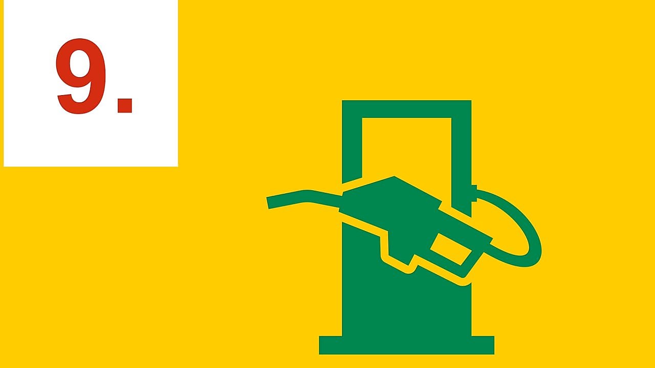 Pompe à essence avec pistolet