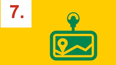 GPS indiquant un lieu sur la carte