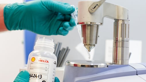 testing shell helix in lab