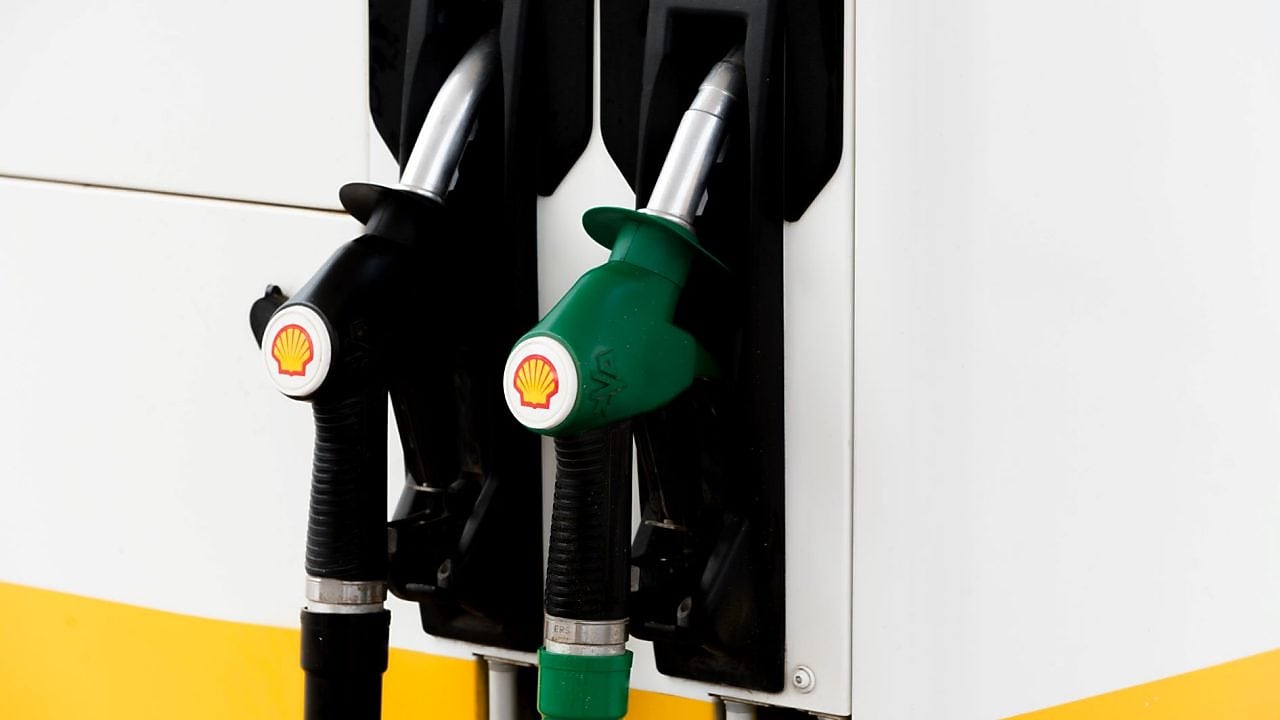 Une pompe à essence Shell