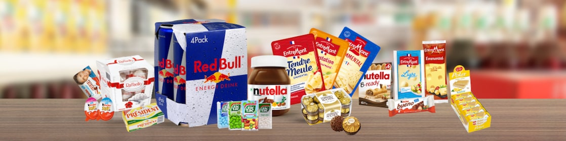 Retail station with blue sky