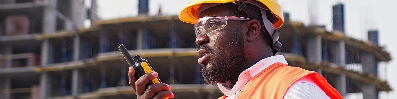 Engineer at a work area